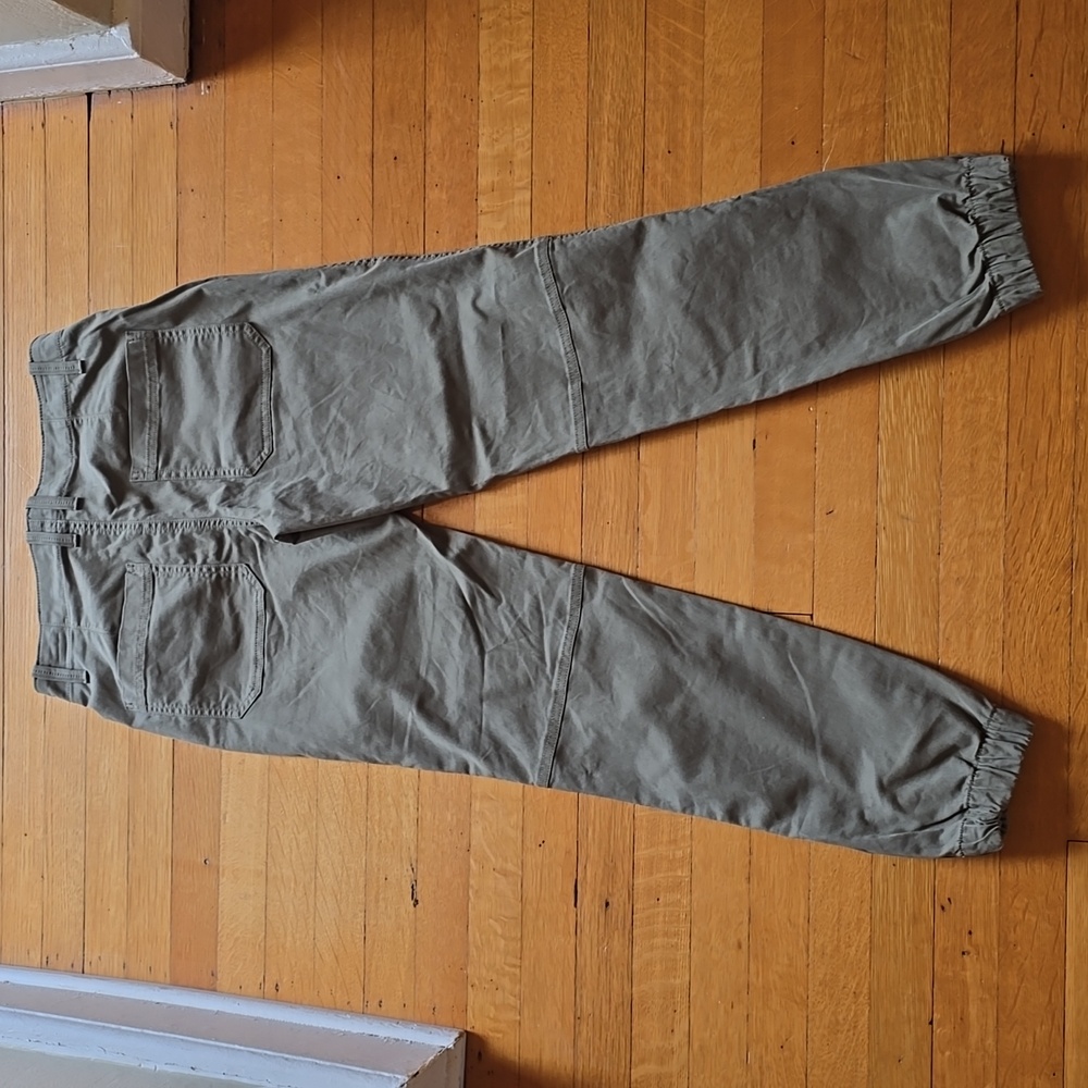 Banana Republic, Olive Green, Cargo Jogger Pants, EUC, Women's 2 - Picture 2 of 14